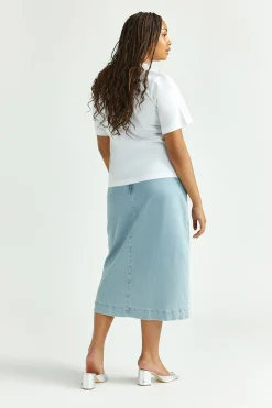 Anschmiegsamer Jeansrock