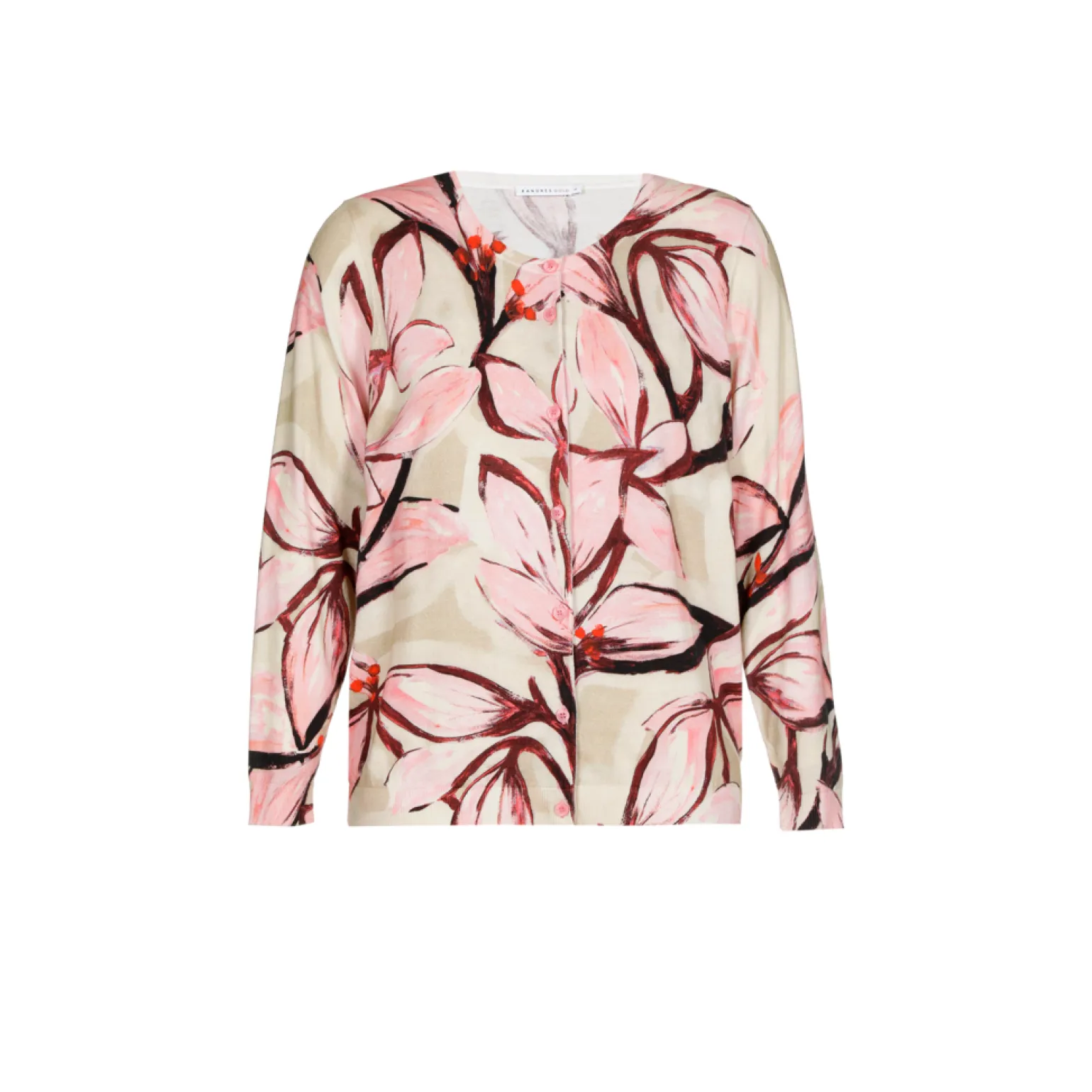 Baumwollgilet mit Blumenmuster
