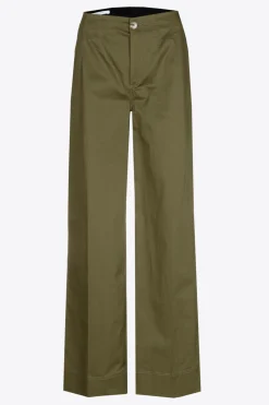 Baumwollhose mit weitem Bein