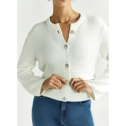 Baumwollstrickjacke