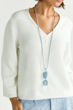 Baumwollstrickpullover