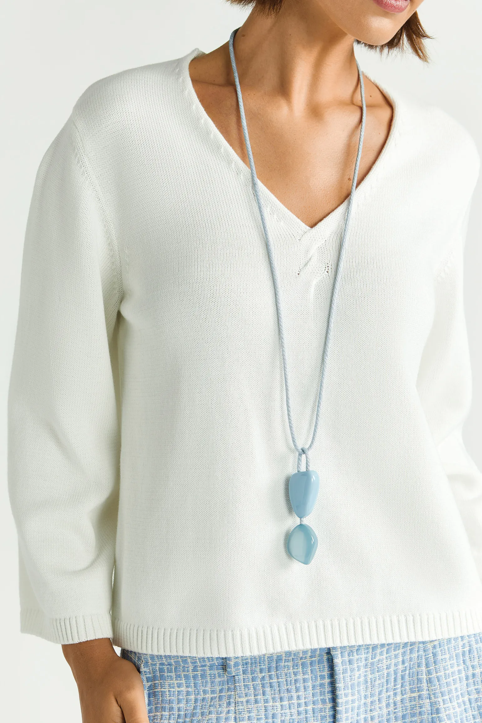 Baumwollstrickpullover