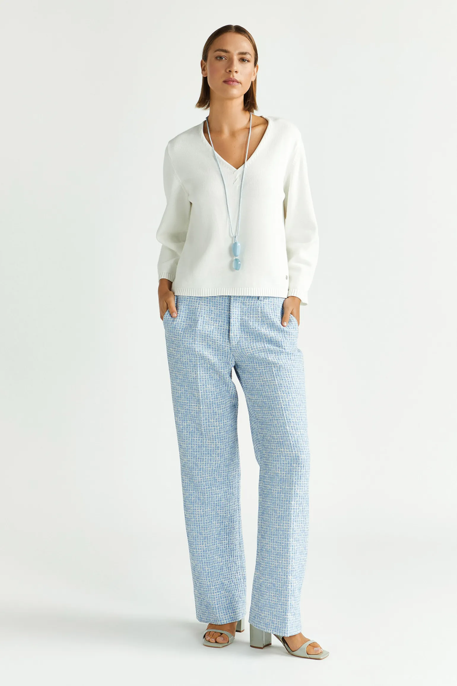 Baumwollstrickpullover