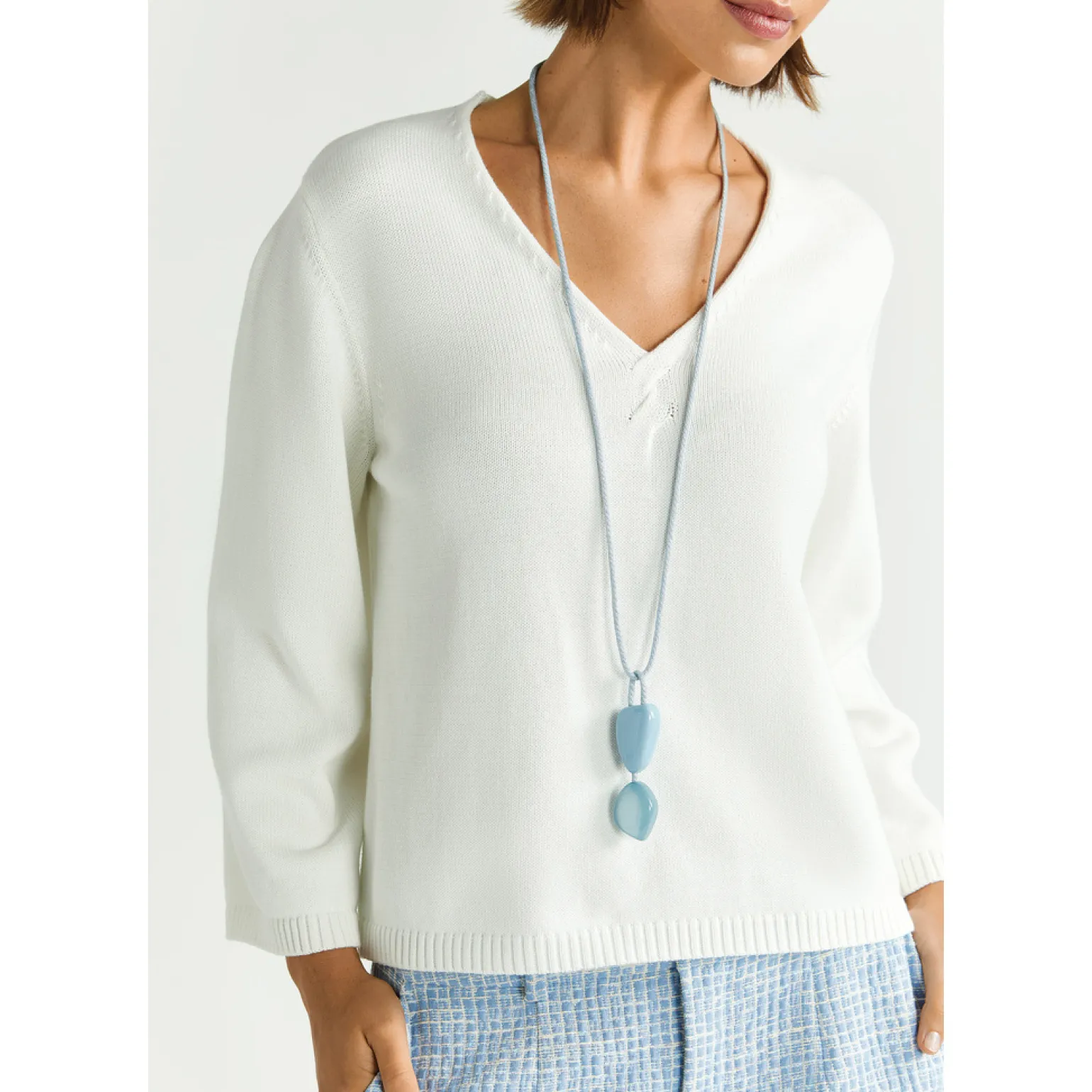 Baumwollstrickpullover
