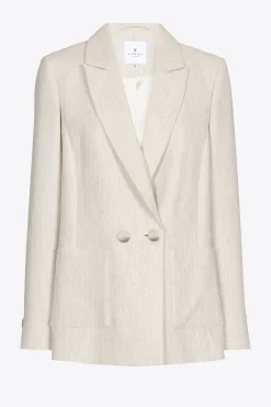 Blazer mit Lurex-Nadelstreifen