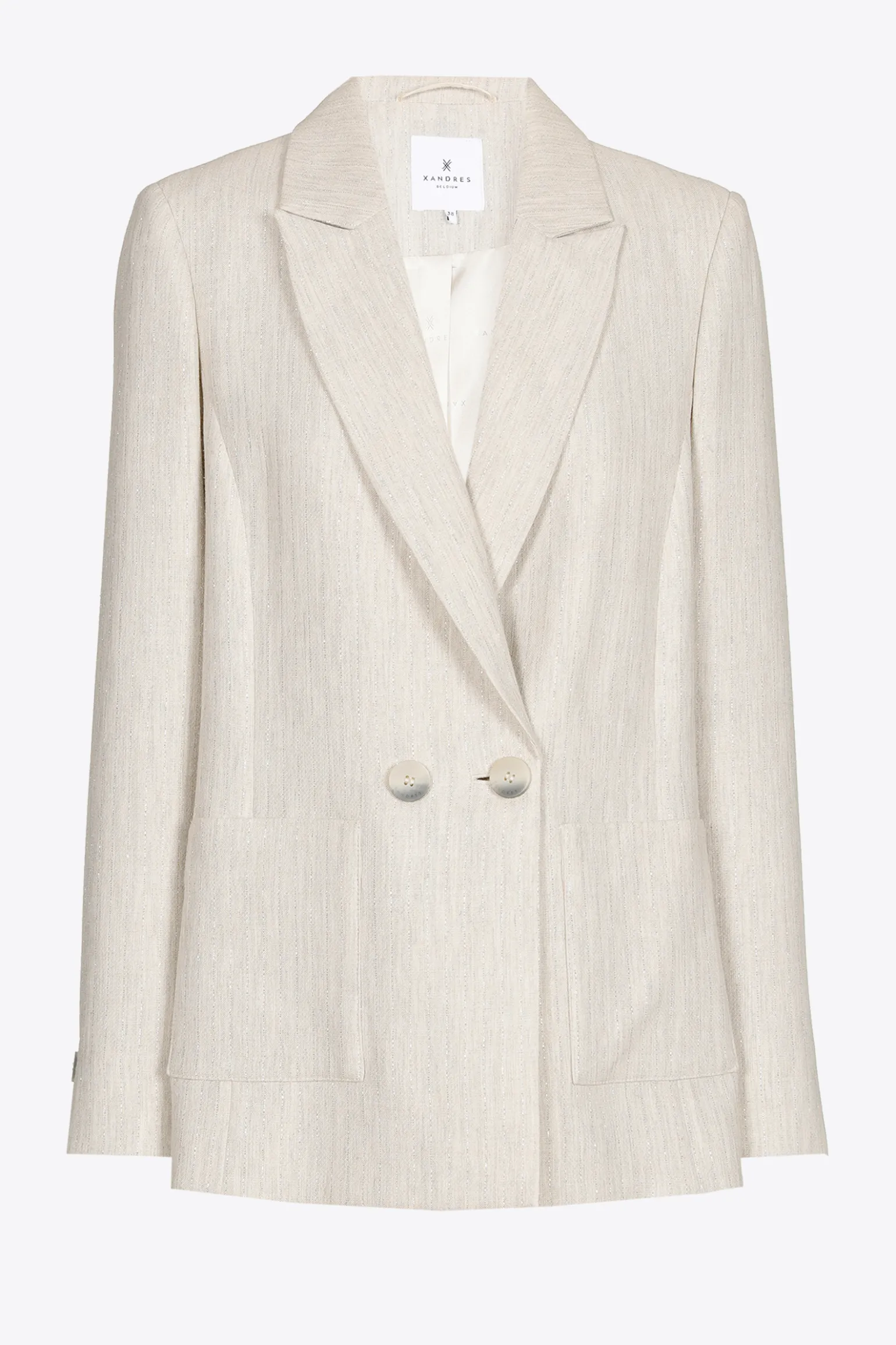 Blazer mit Lurex-Nadelstreifen