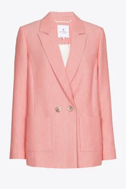 Blazer mit Lurex-Nadelstreifen
