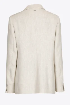 Blazer mit Lurex-Nadelstreifen