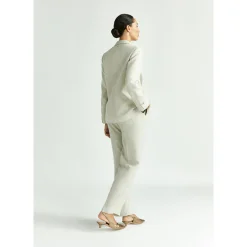 Blazer mit Lurex-Nadelstreifen
