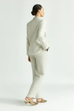 Blazer mit Lurex-Nadelstreifen