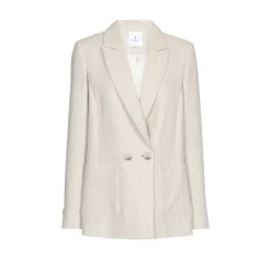 Blazer mit Lurex-Nadelstreifen