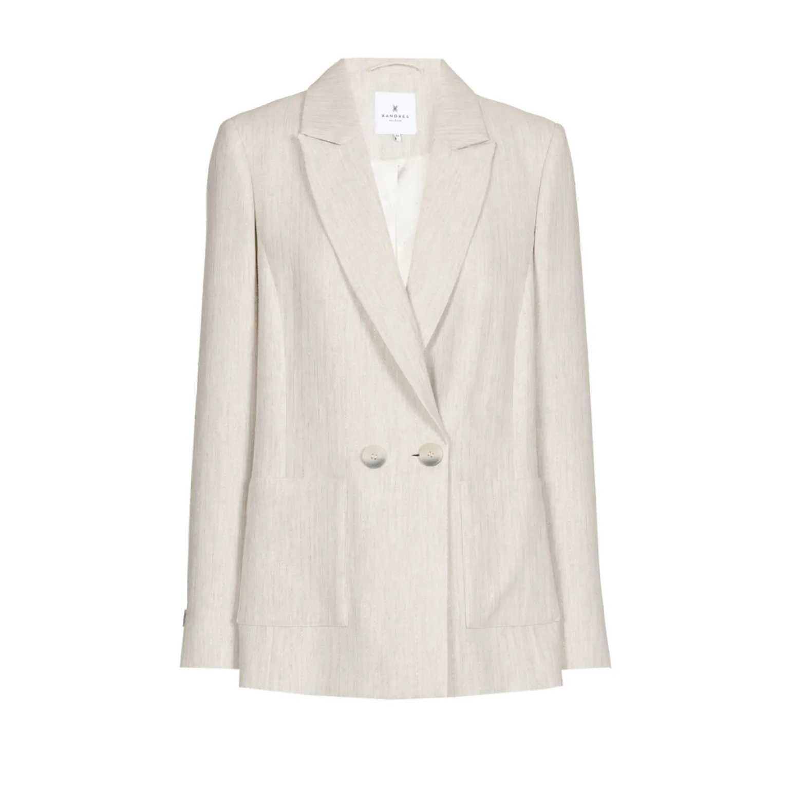 Blazer mit Lurex-Nadelstreifen