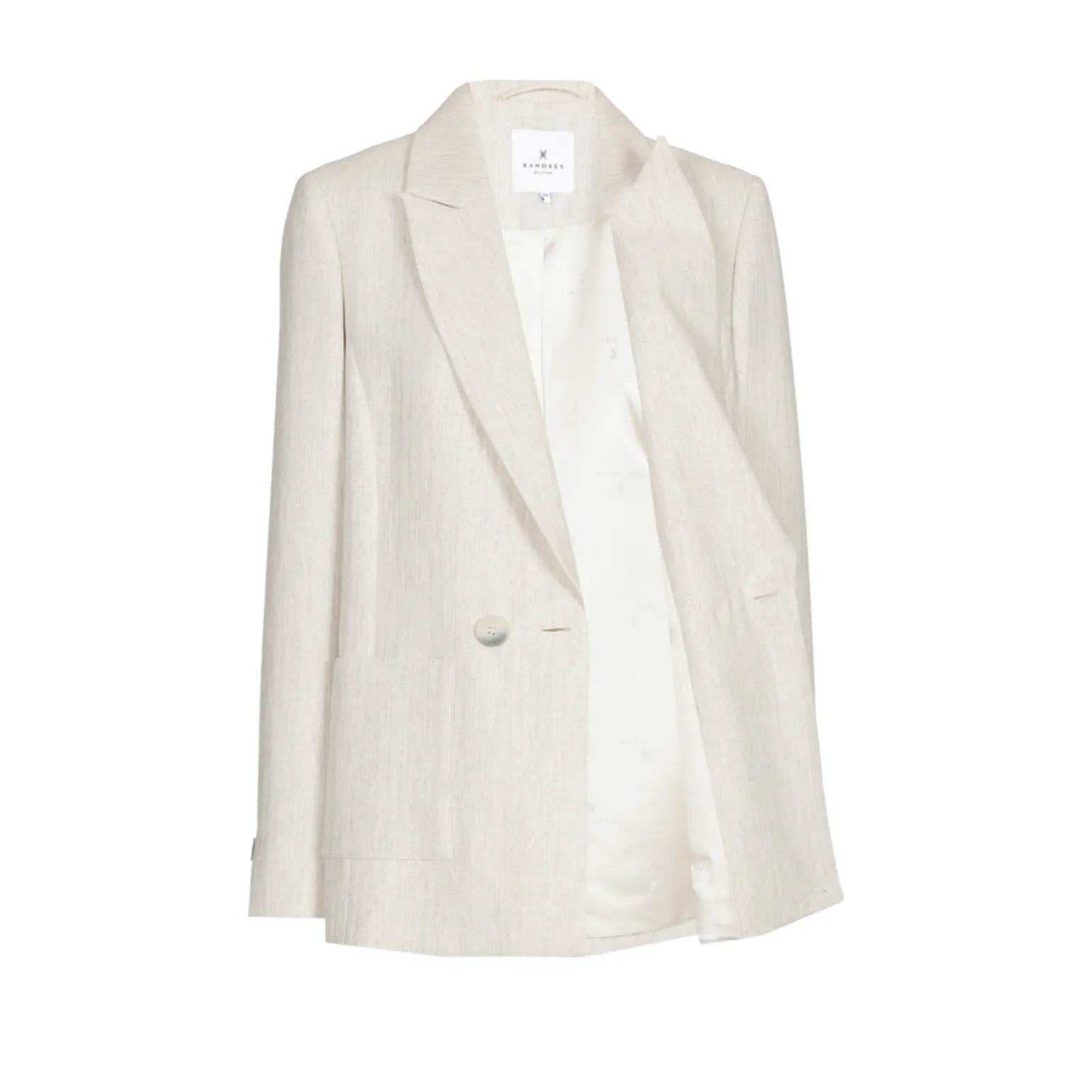 Blazer mit Lurex-Nadelstreifen