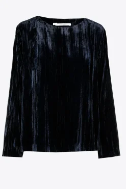 Bluse aus Pannesamt