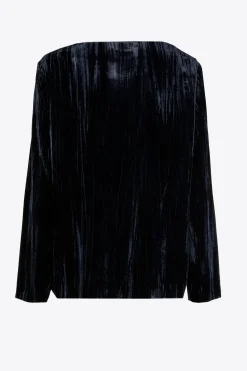 Bluse aus Pannesamt