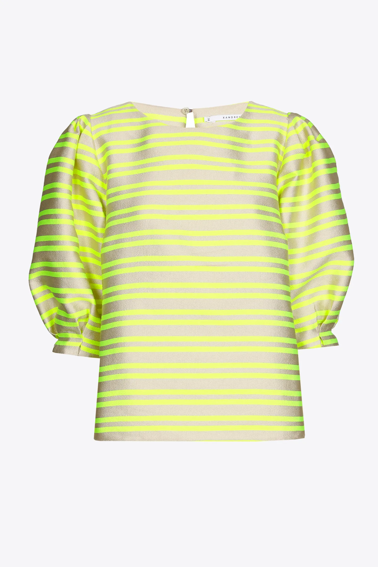 Bluse aus Taft mit Ballonärmeln