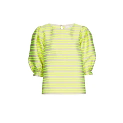 Bluse aus Taft mit Ballonärmeln