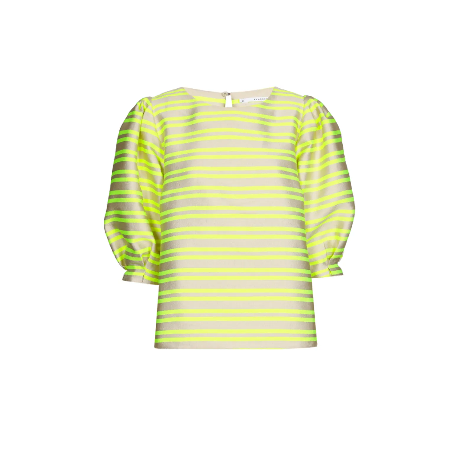 Bluse aus Taft mit Ballonärmeln