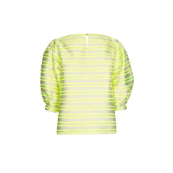 Bluse aus Taft mit Ballonärmeln