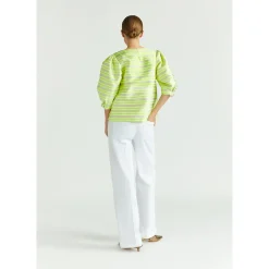 Bluse aus Taft mit Ballonärmeln