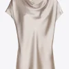 Bluse in Seidenoptik