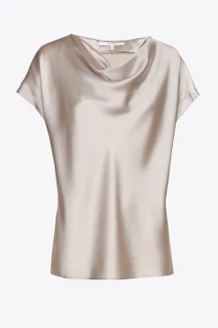 Bluse in Seidenoptik