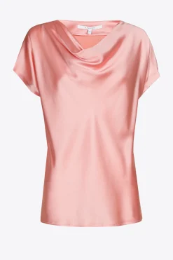 Bluse in Seidenoptik