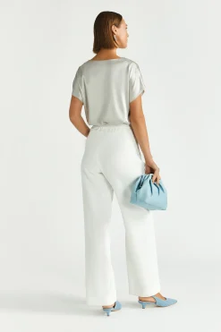Bluse in Seidenoptik