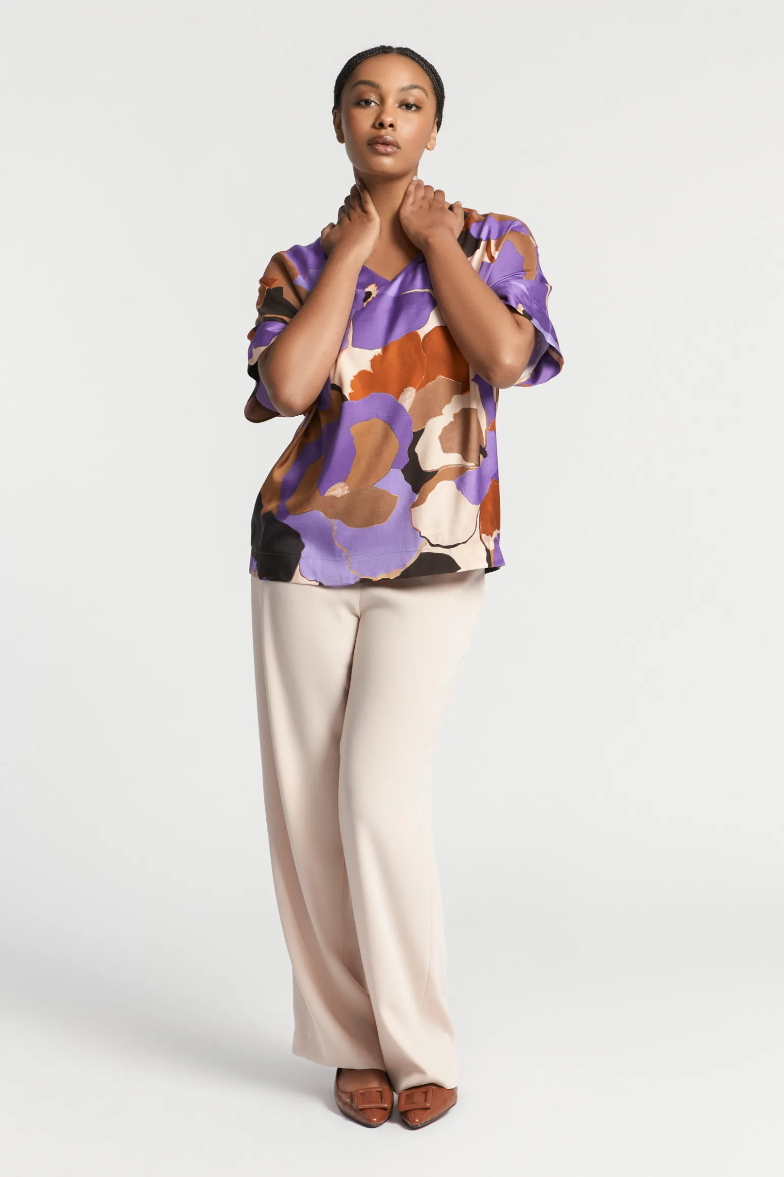 Bluse mit Blumenmuster