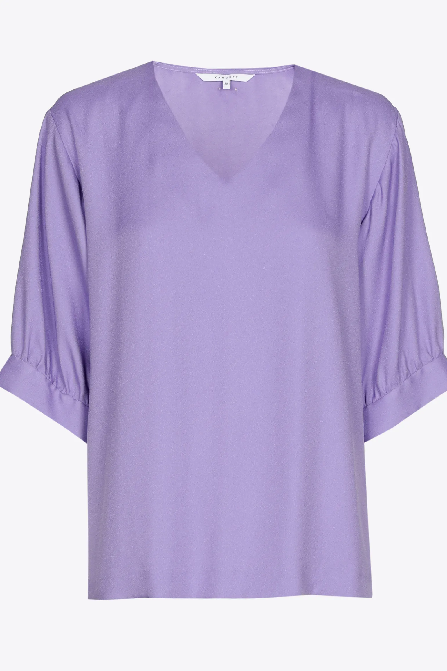 Bluse mit gerafften Ärmeln