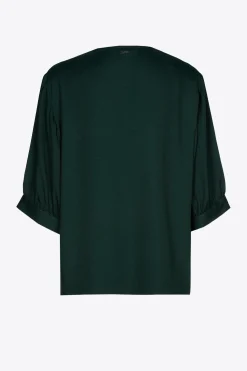 Bluse mit gerafften Ärmeln