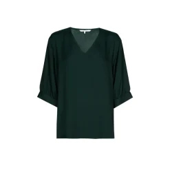 Bluse mit gerafften Ärmeln