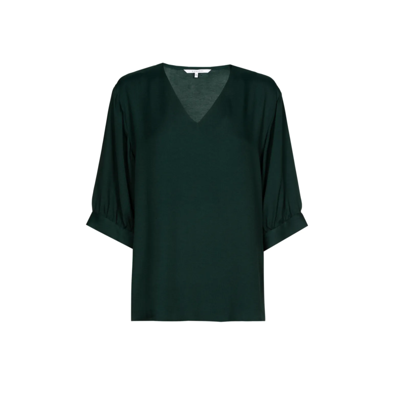 Bluse mit gerafften Ärmeln
