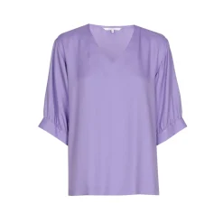 Bluse mit gerafften Ärmeln