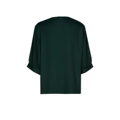 Bluse mit gerafften Ärmeln