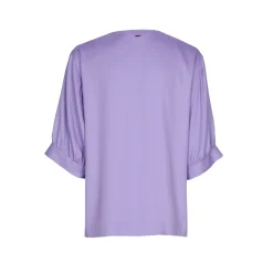 Bluse mit gerafften Ärmeln