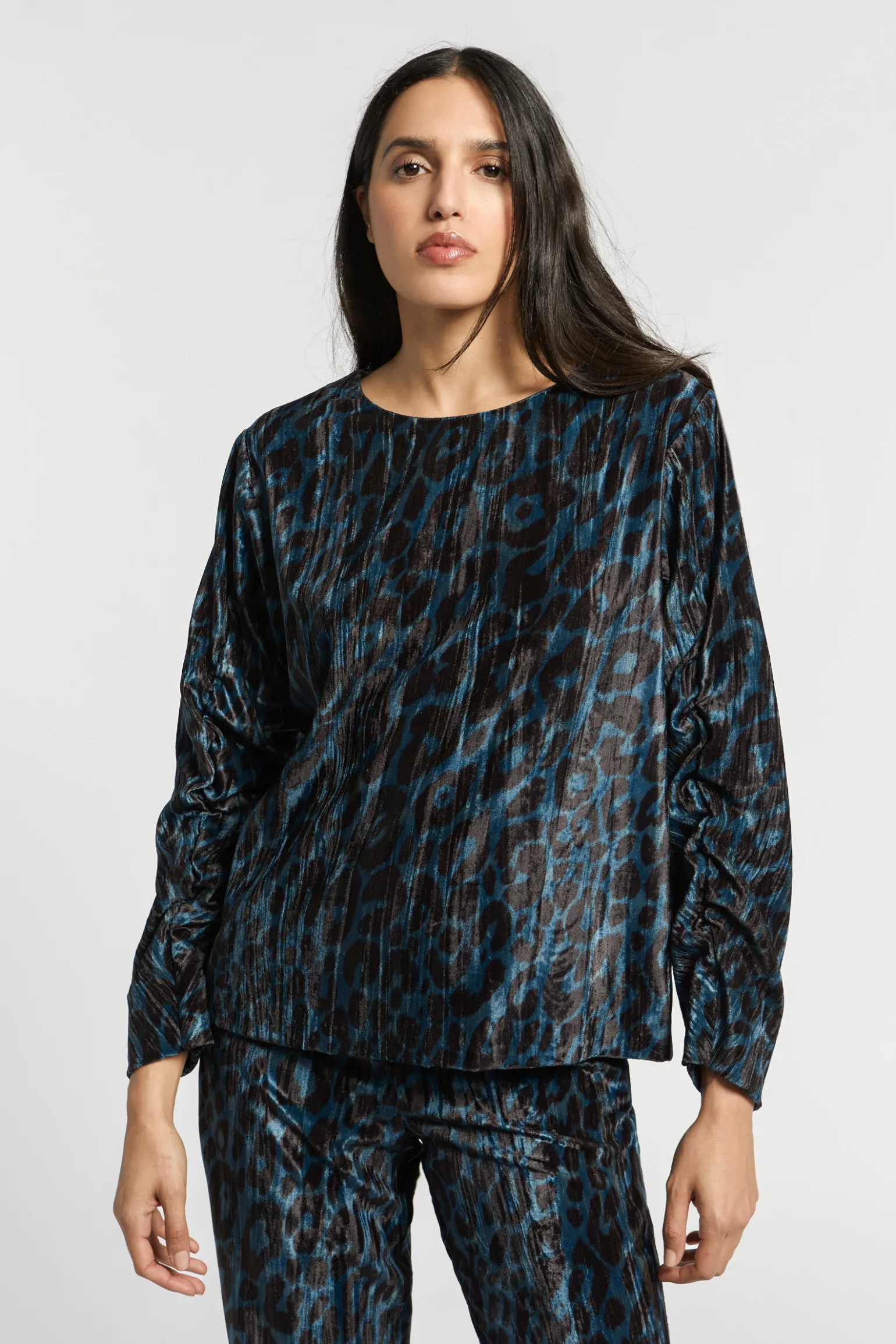 Bluse mit Leopardenmuster