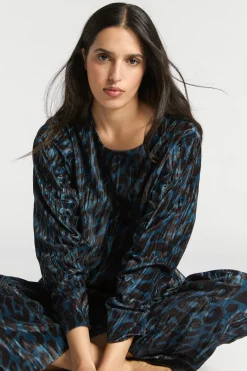 Bluse mit Leopardenmuster