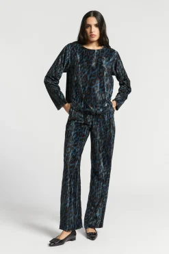 Bluse mit Leopardenmuster