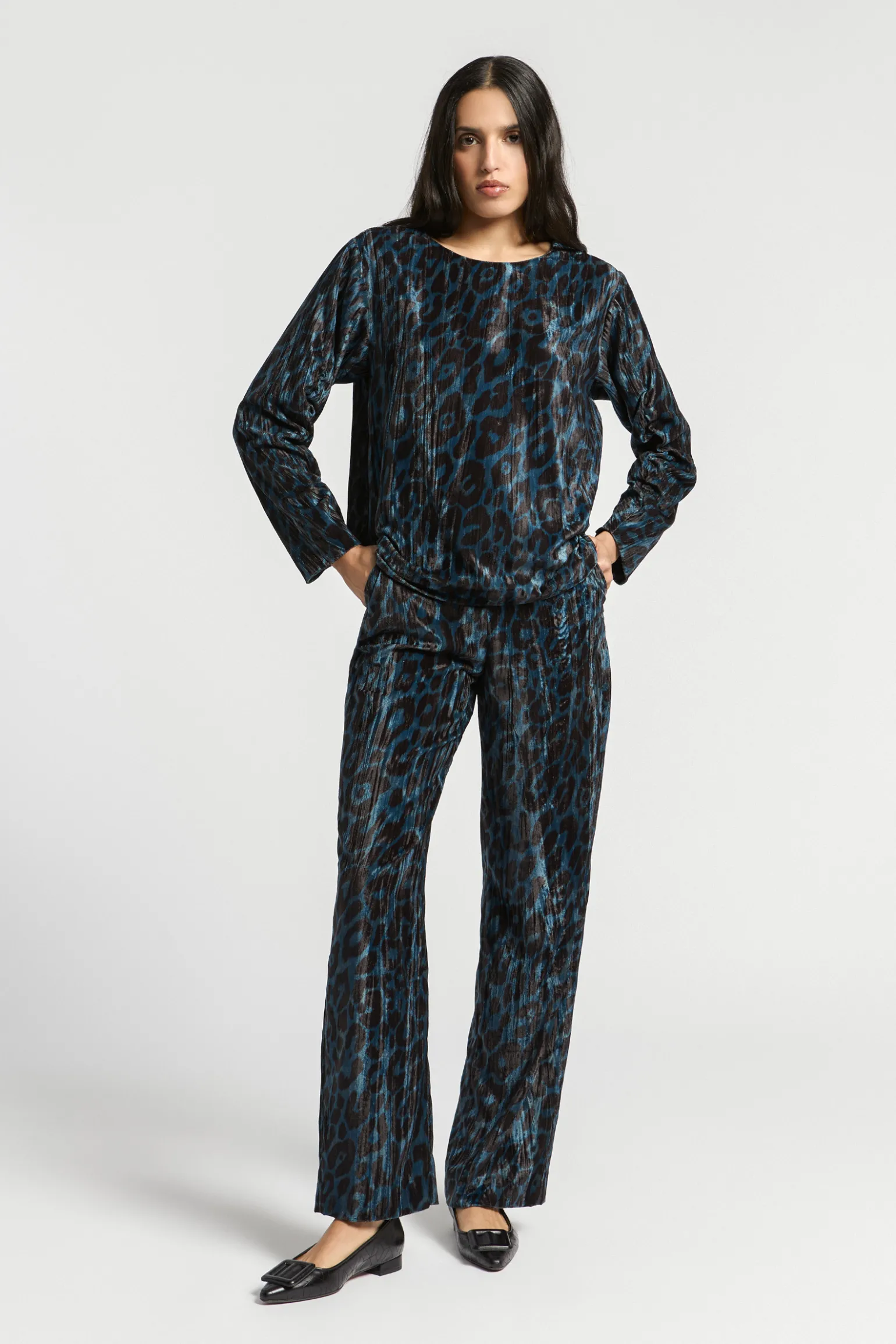 Bluse mit Leopardenmuster
