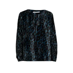 Bluse mit Leopardenmuster