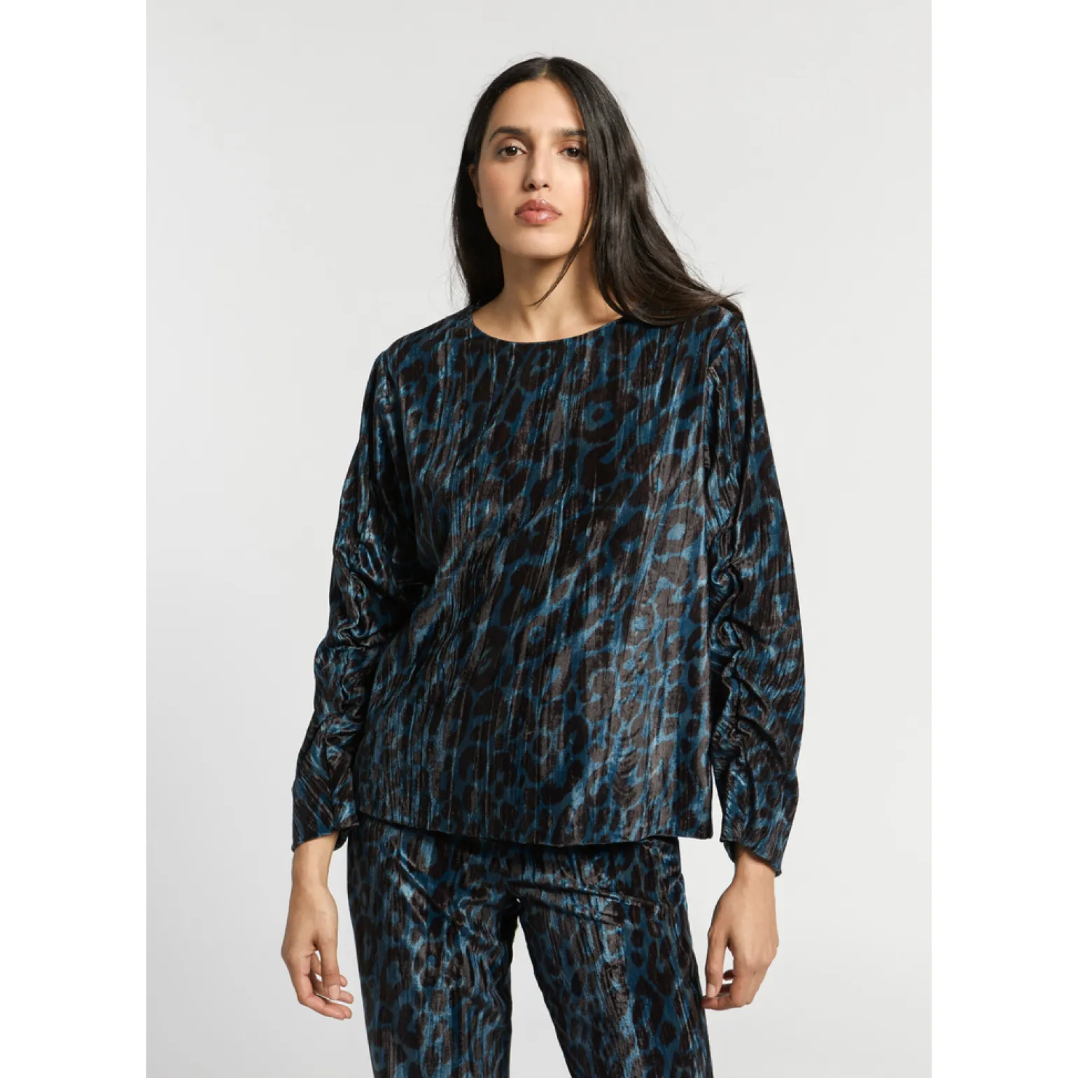Bluse mit Leopardenmuster