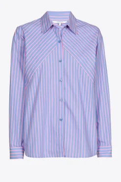 Bluse mit Neonstreifen