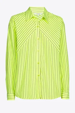 Bluse mit Neonstreifen