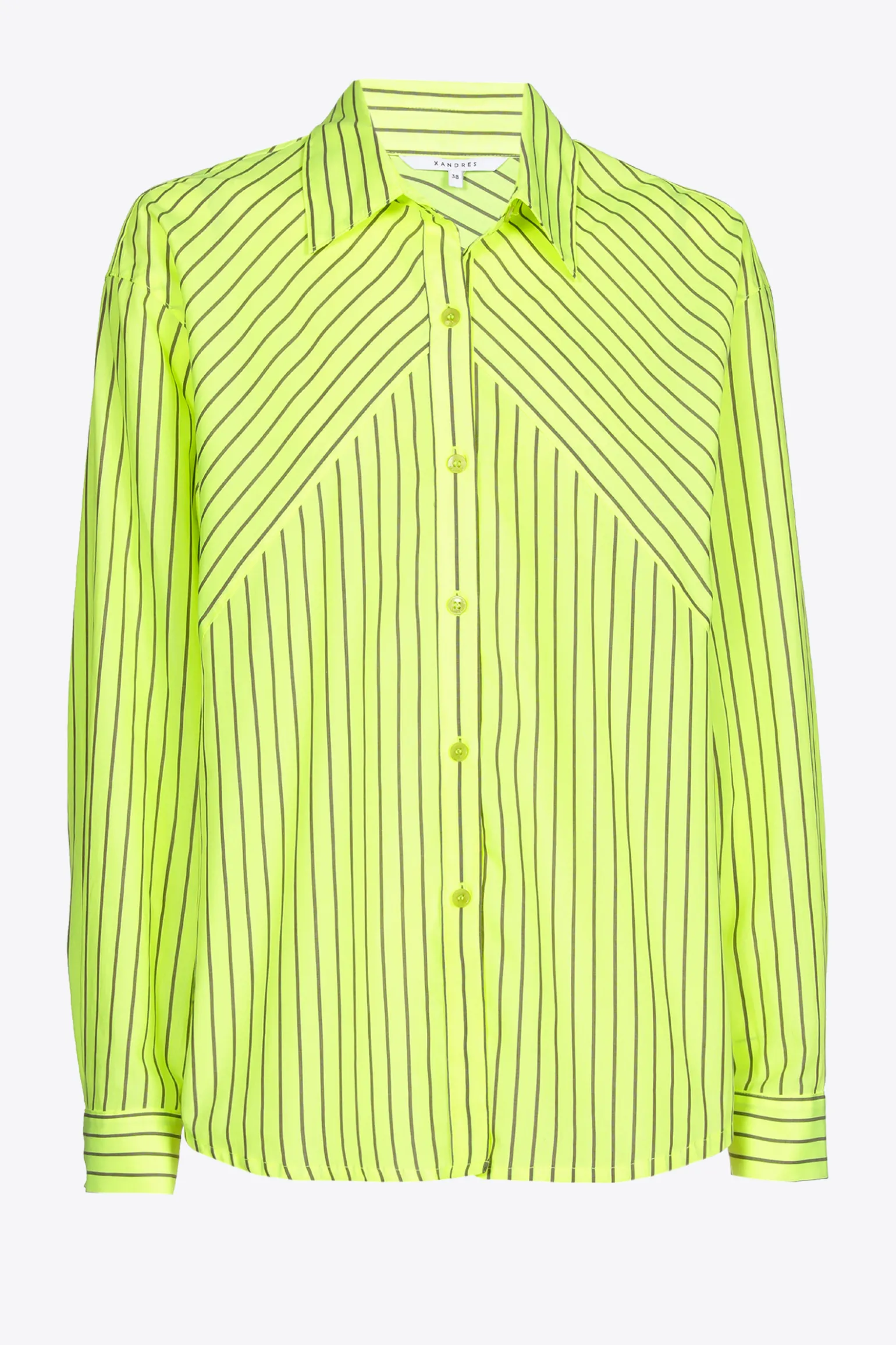 Bluse mit Neonstreifen