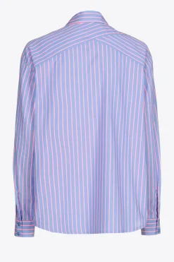 Bluse mit Neonstreifen