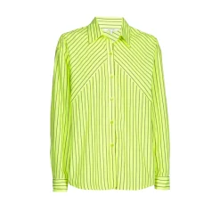 Bluse mit Neonstreifen