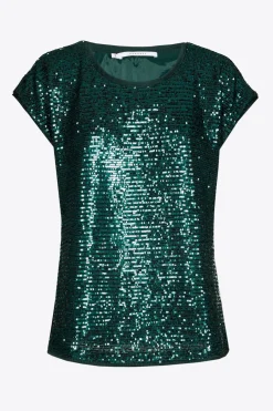 Bluse mit Pailletten
