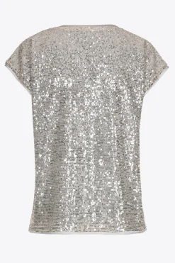 Bluse mit Pailletten