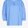 Bluse mit Puffärmeln